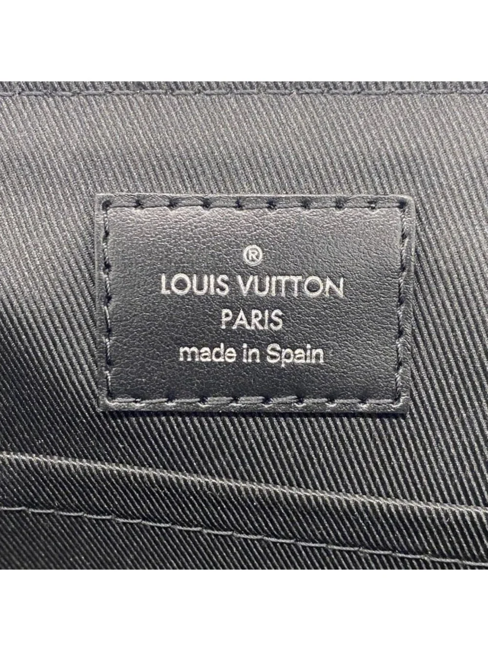Louis Vuitton Shoulder Bag Monogram Eclipse District Black